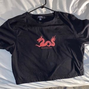 missguided black baby top